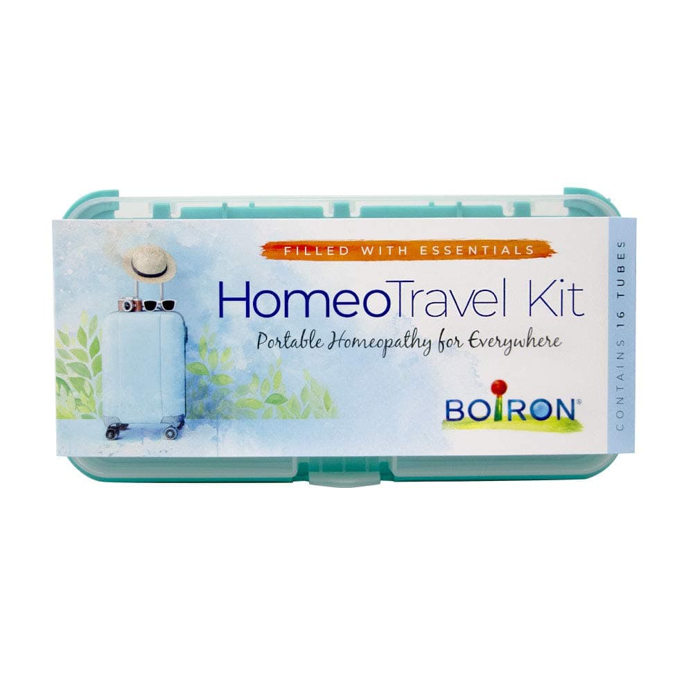 Boiron Homeotravel Travel First Aid Kit with Homeopathic Medicines - Filled Case (16 Tubes)