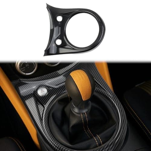Fewshaw Carbon Fiber Style Manual Gear Shift Panel Cover Trim Accessories for Nissan 370Z (Large)