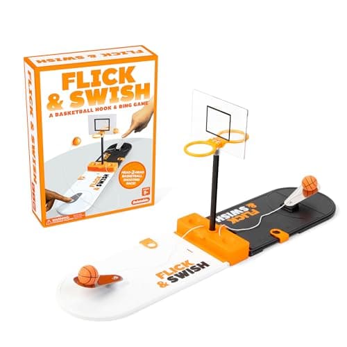 Flick Swish Basketball by Relatable Exciting 2 Player Easter Family Game Everyone Can Enjoy Mini Basketball Game for Easter Game Night and Easter Basket Stuffers Includes 1 Court Board