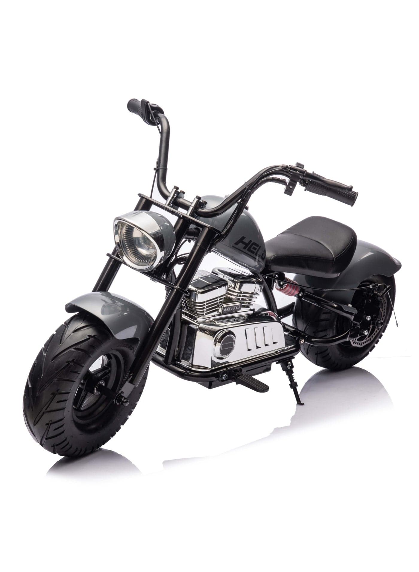 Lovely Baby Multi-features Motorbike for kids LB 1058 Electric Motorbike w/ suspension, 36V Battery, Disc Brakes, and Leather Seat, Recommended for 10yr + - Grey