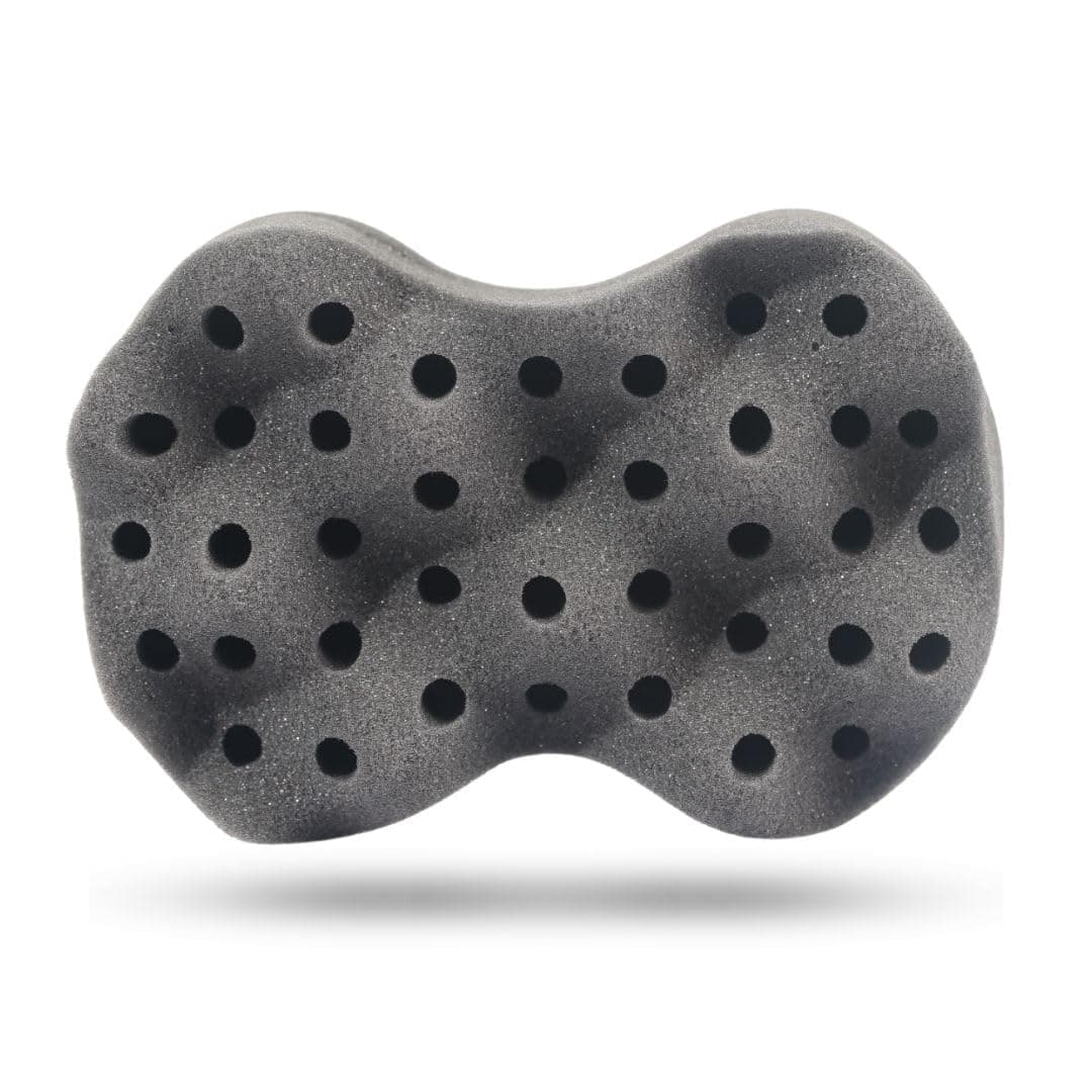 Nudred Replacement Sponge for the Wooden Interchangeable Hair Sponge For Black Men With Natural Afro Hair Small Convoluted Holes to Twist and Curl Freeform Dreads Coils Curls Twists Beards