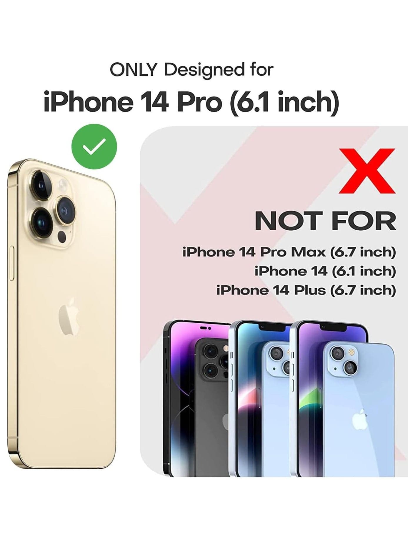 Liquid Silicone Case for iPhone 14 Pro 6.1-Inch - Full Rubber Protection, Anti-Scratch, Drop Proof, Navy Blue