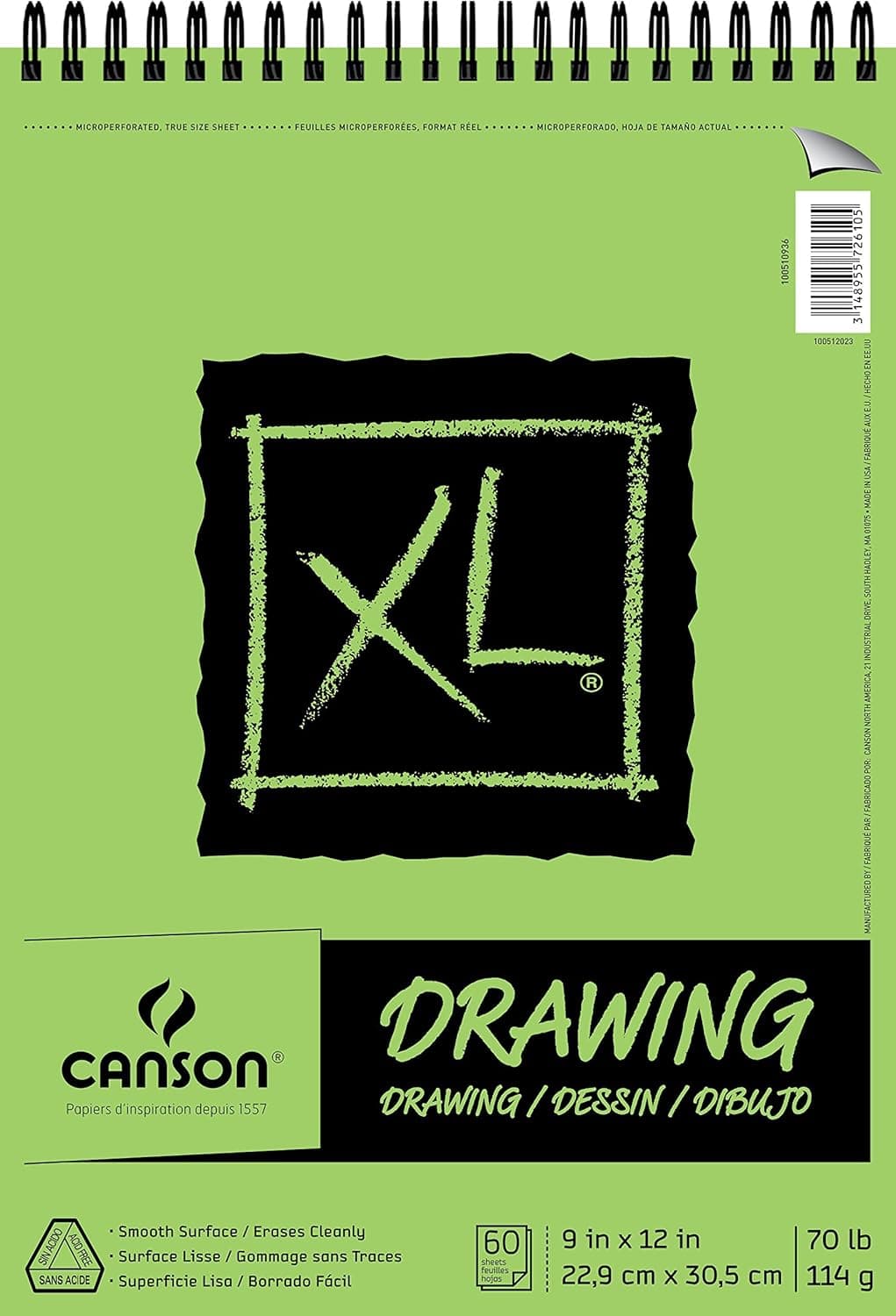 Canson XL Series Drawing 9 x 12 Green