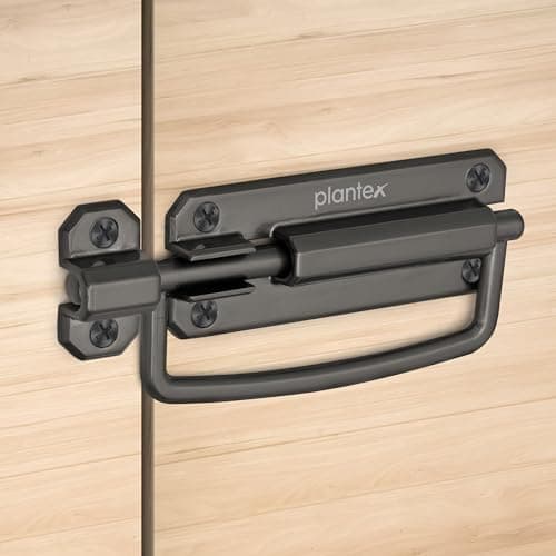 Plantex Door Stopper/5 Inch Baby Latch Kadi/Door Latch for Bathroom/Door Lock for Home/Office Doors - Pack of 1 (Satin Black)