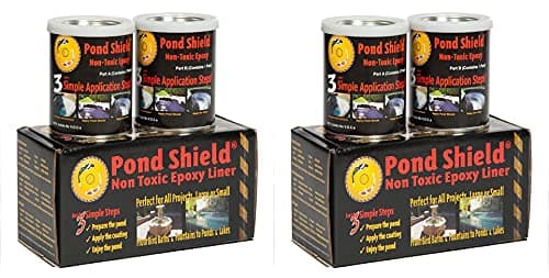 Pond Armor SKUCLEARQT2P Clear Pond Shield 15 Quart kit 2 Pack NonToxic epoxy Coating