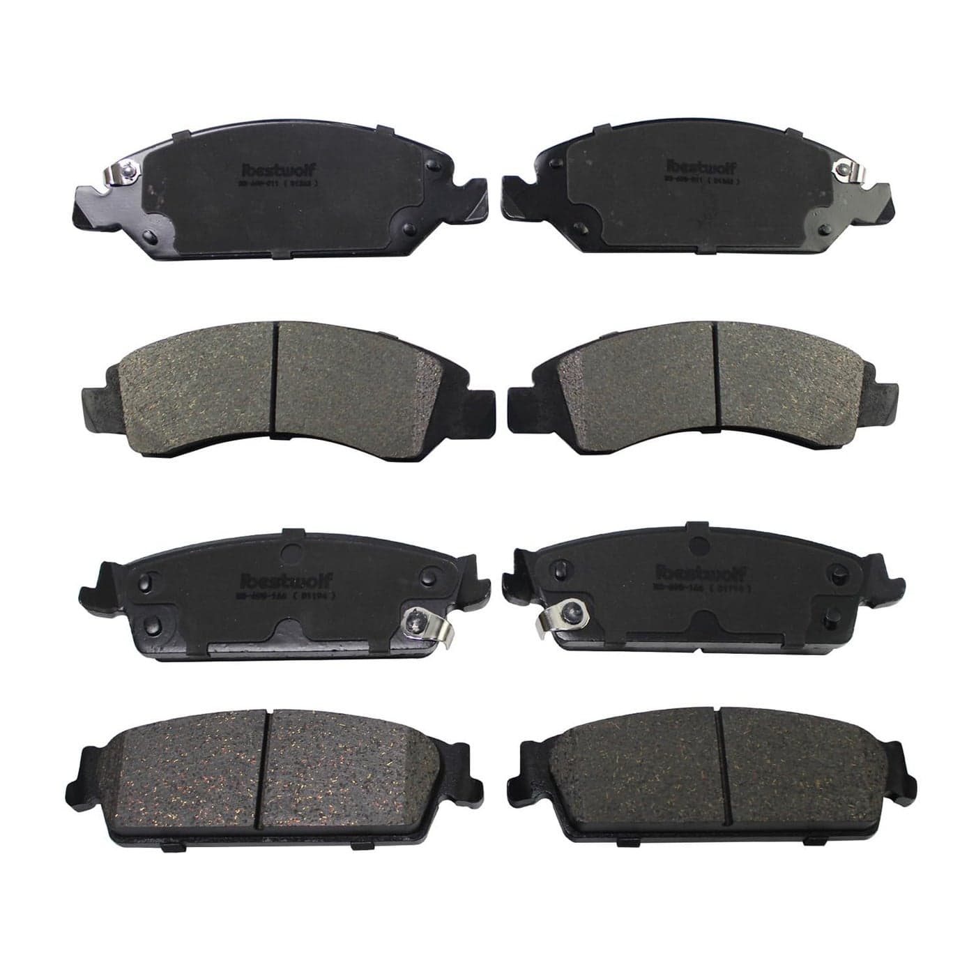 IBESTWOLF Front and Rear Ceramic Brake Pads Replacement for 20082013 2014 Chevy Avalanche Silverado 1500 Suburban 1500 Tahoe GMC Sierra 1500 Yukon XL 1500 Cadillac Escalade ESV EXT P1363 P1194