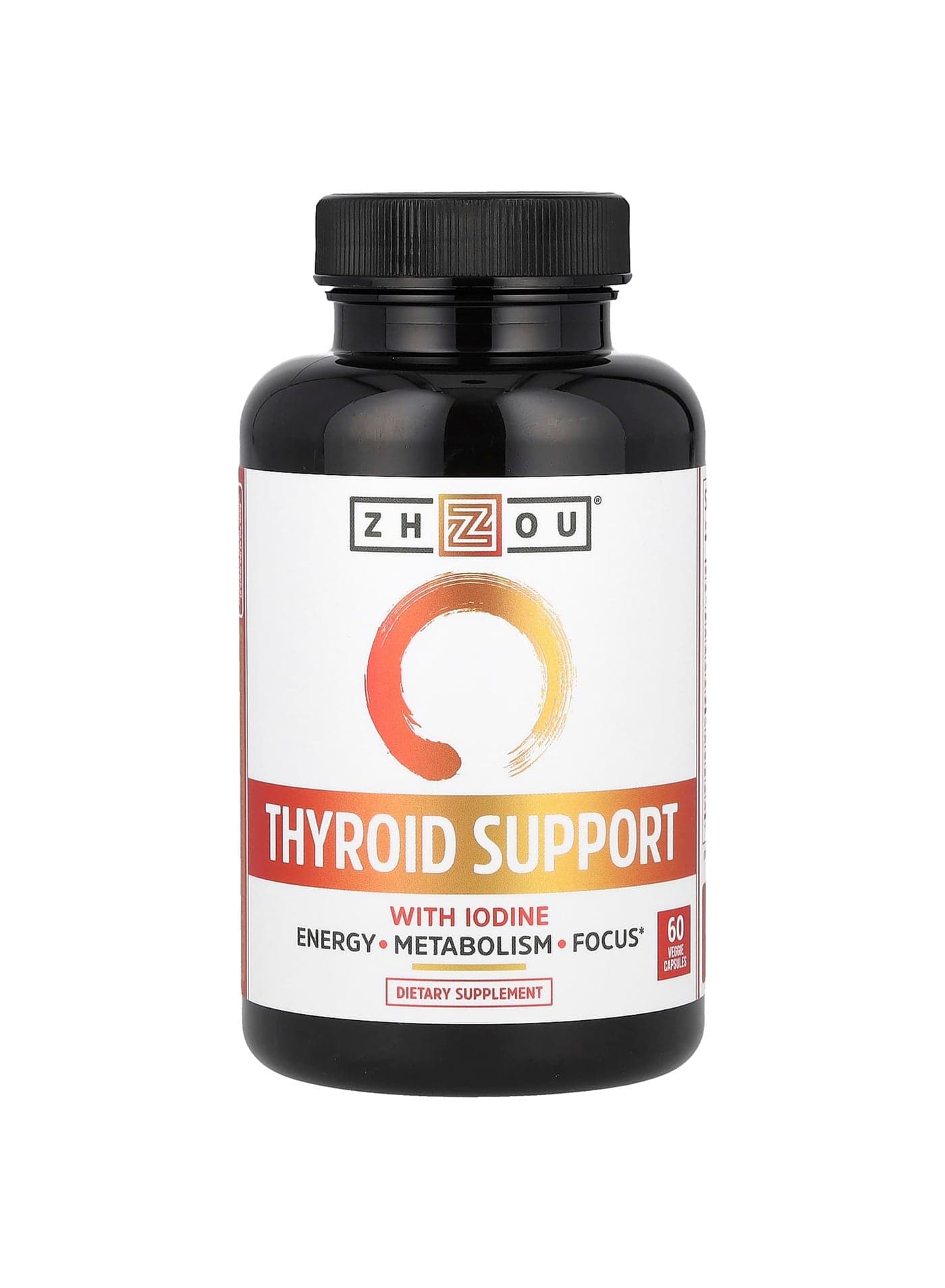 Thyroid Support with Iodine, 60 Veggie Capsules