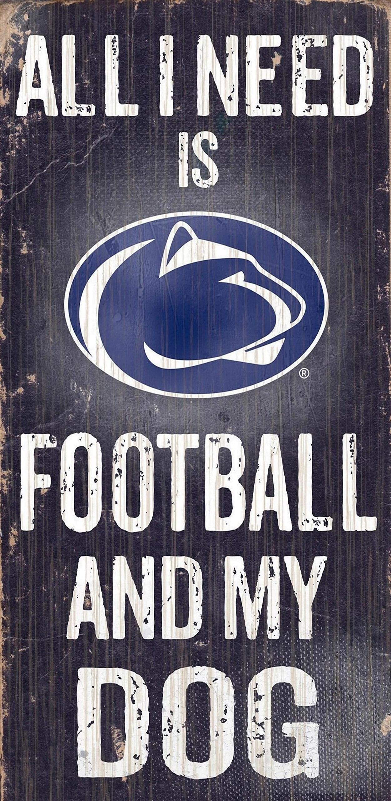 Fan Creations State Sign Penn University Football and My Dog Multicolored C0640Penn State