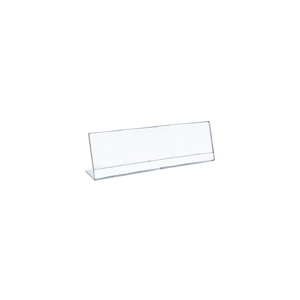 Azar 112761 85Inch Width by 35Inch Height Horizontal Nameplate Acrylic Sign Holder 10Pack