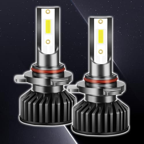 HHZL 9006 Light Bulbs Compatible for 2006-2015 Toyota RAV4 Super Brightness 6000K Car Front led Headlight With Built-In Driver, High and Low Beam Fog Light Bulbs Replacement, Plug and Play - Pack of 2