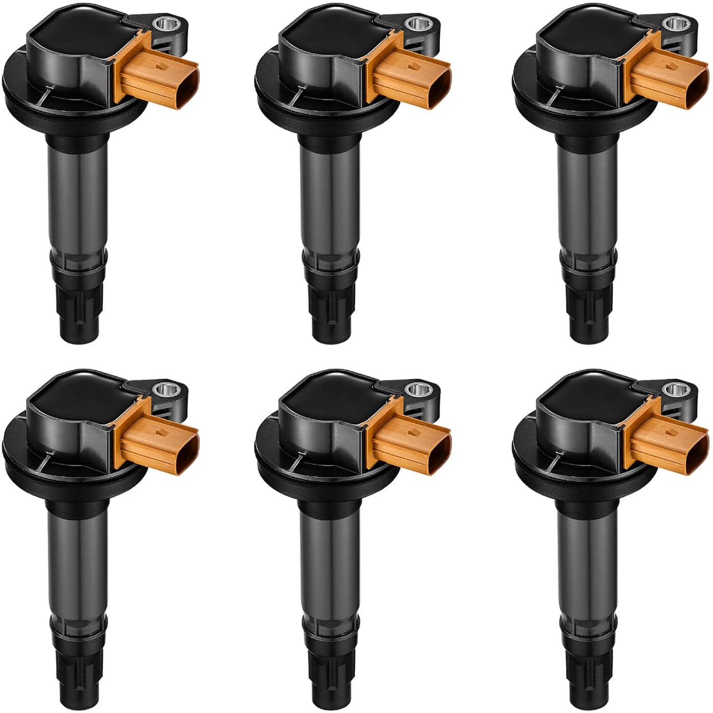 BDFHYK Ignition Coils Pack Compatible with Lincoln MKS MKT Navigator F150 Explorer Expedition Taurus Flex 2012 2013 2014 2015 2016 2017 V6 35L Coil for UF646 DG549 C1814 Set of 6