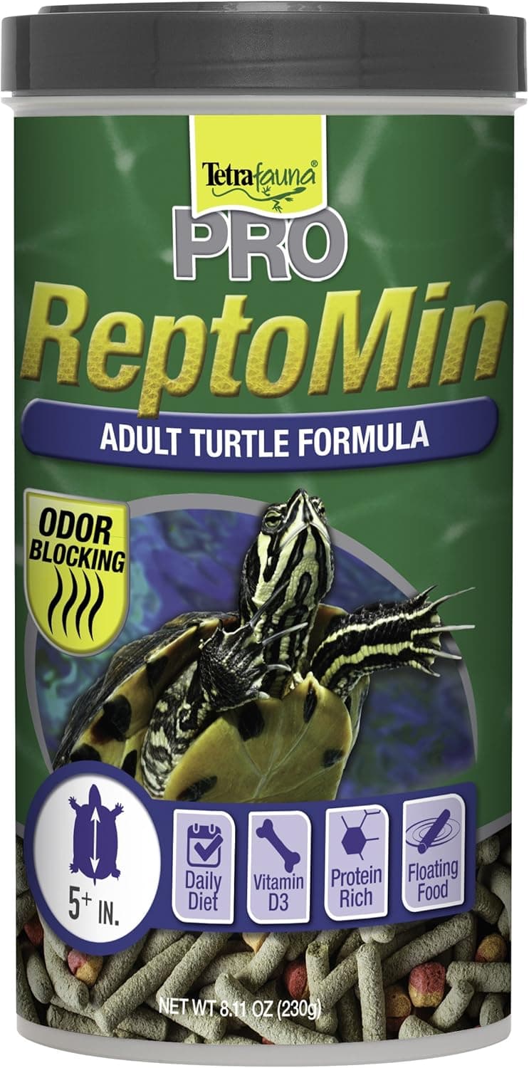 Tetra TetraFauna PRO ReptoMin Pro Sticks Adult Turtle Formula Daily Diet for Aquatic Turtles 811 oz