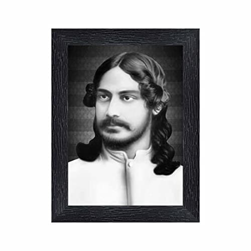 pnf Rabindranath Tagore Wood Photo Frames with Acrylic Sheet (Glass)(photoframe,Multicolour,6x8inch)-19849