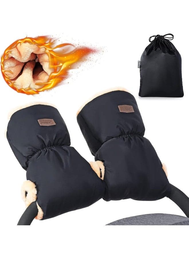 Orzbow Enfant Warmmuffs 212 Feminist Stroller Gloves with Universal Fit (Black2)