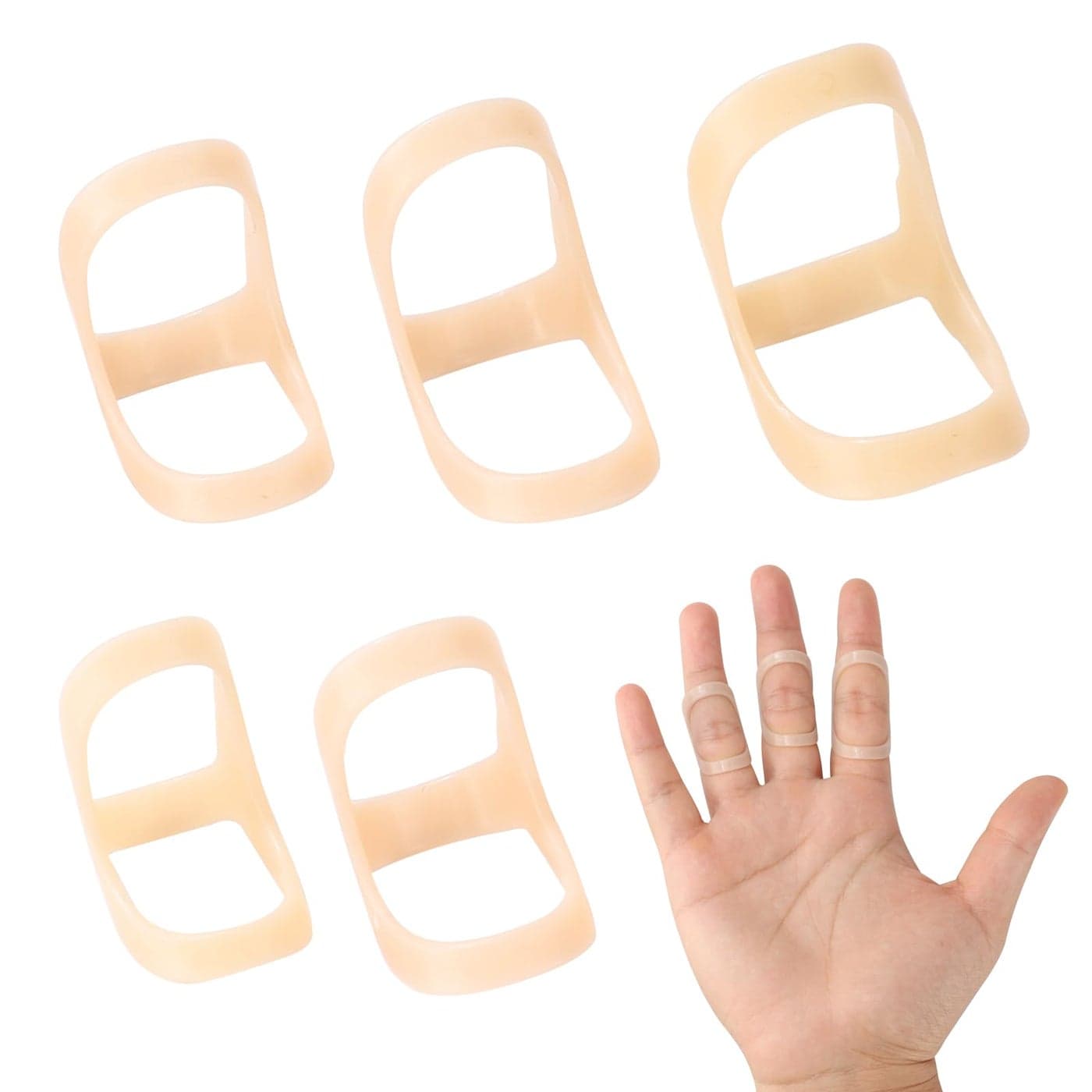 Oval Finger Splints 5PCS Oval Trigger Finger Splint for TriggerMalletArthritisStraightening Trigger Finger Brace for Thumb Middle Pinky or Ring Finger Size 910111213