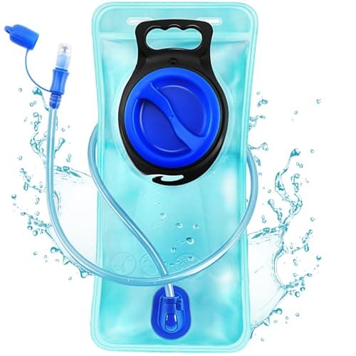 Hydration Bladder 2L Water Bladder for Hiking Backpack Leak Proof Water Reservoir Storage 2 Liter BPAFree Water Pouch Hydration Pack Replacement for Biking Climbing Cycling Running Blue
