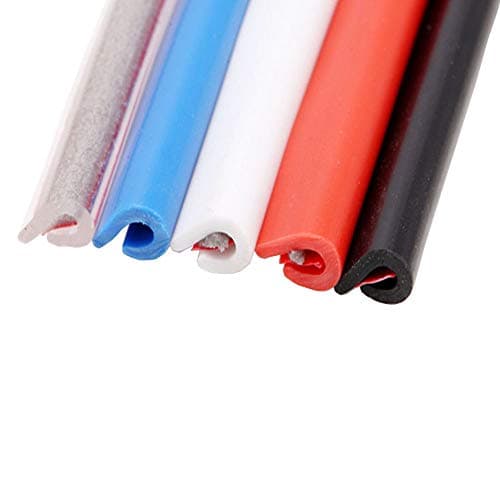 ESUPPORT 32ft 10M U Shape Car Door Moulding Rubber Scratch Protector Strip Edge Guard Trim Seal Black