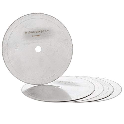 JINGLING 6" inch Super-Thin Rim 0.33mm Diamond Lapidary Saw Blade Arbor Hole 1/2" Pack of 5Pcs
