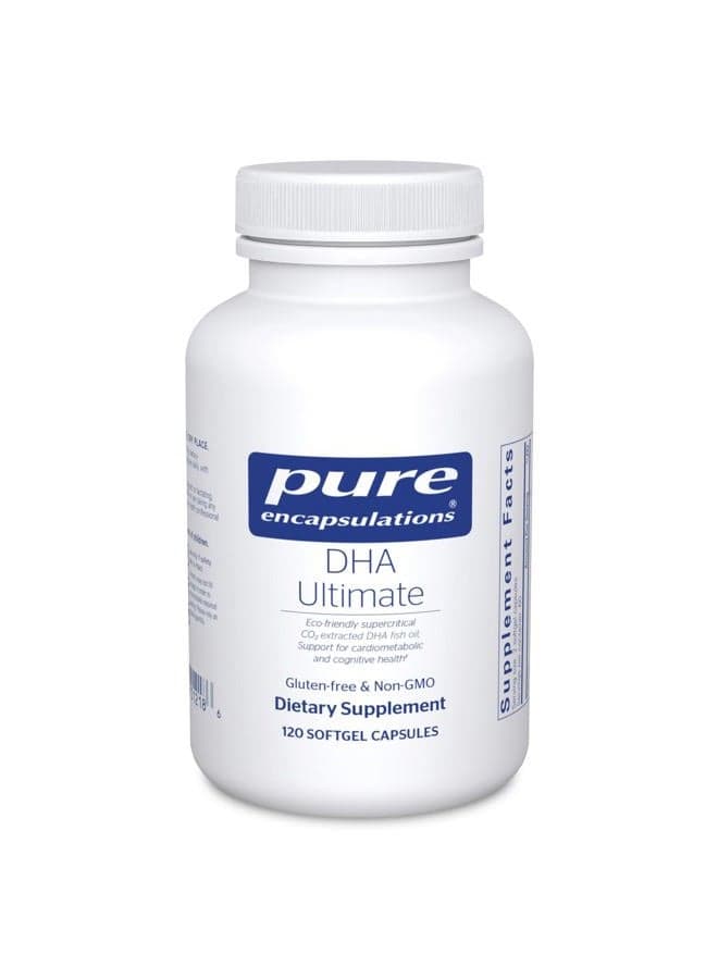 DHA Ultimate - Eco-Friendly Supercritical CO2 Extracted DHA Fish Oil Concentrate - 120 Softgel Capsules