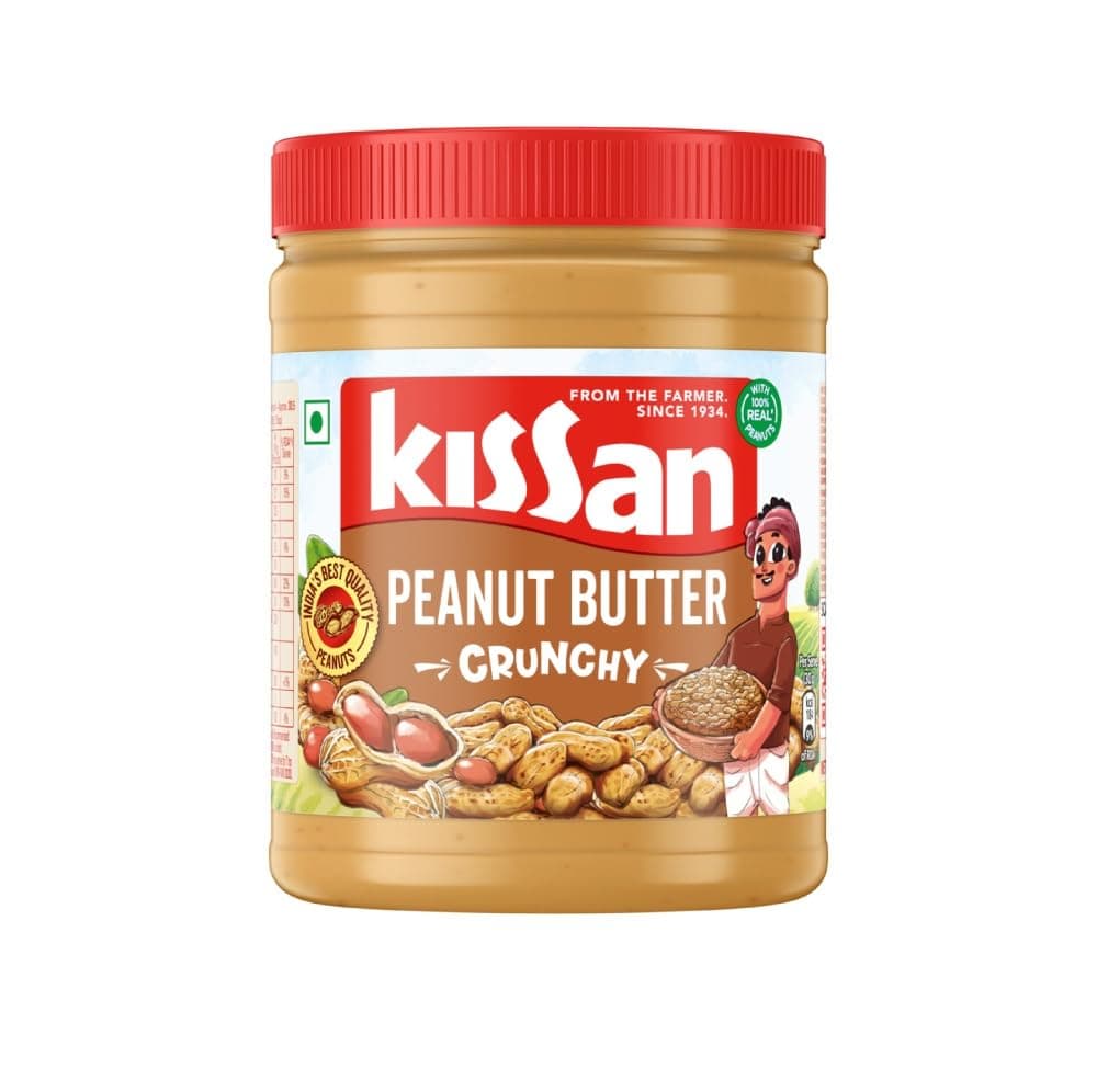 Kissan Crunchy Peanut Butter | High Protein | With Perfectly Roasted Peanuts | Naturally Gluten Free|| 920 g
