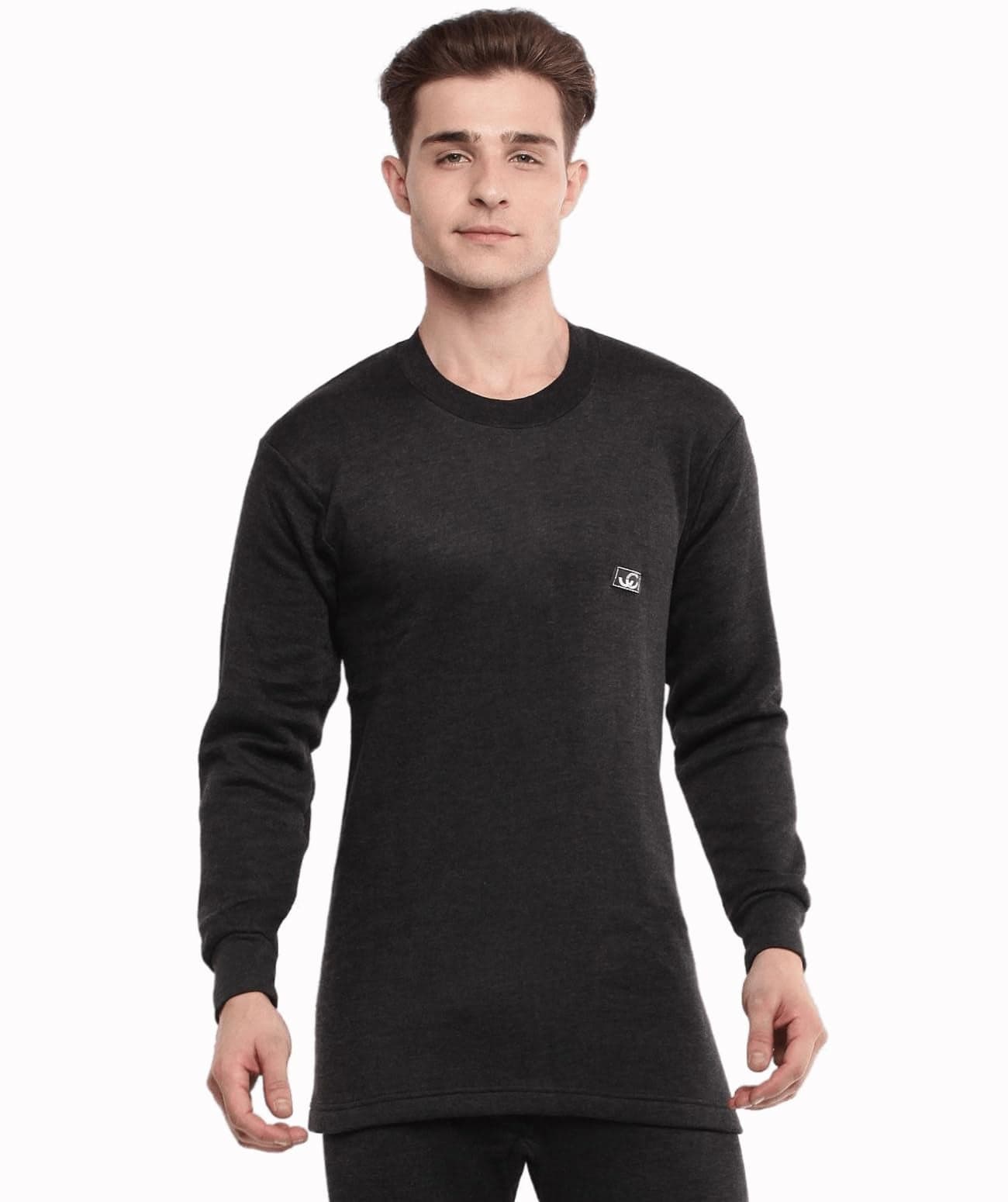 Dollar Men's Regular Thermal Top (MWMF-01-MEN-PO1-RN-BLK_Black XL)