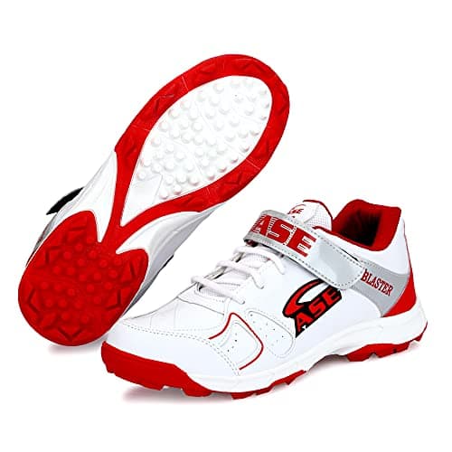 ASE Men's Red Professional Cricket Shoes 6 UK/IND (CRT009_RED_06)