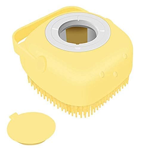 Easymart Silicone Soft Bath Body Brush with Shampoo Dispenser Body Scrubber use in Shower, Deep Cleaning, Gentle Scrub Massage Skin Exfoliation for Children Men Women