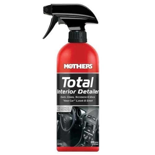 Mothers Total Interior Detailer 24 oz Cleans Protects Dash Glass Screens More Safe AmmoniaFree Formula Removes Dirt Oily Film Fingerprints Without Streaks or Residue 05434