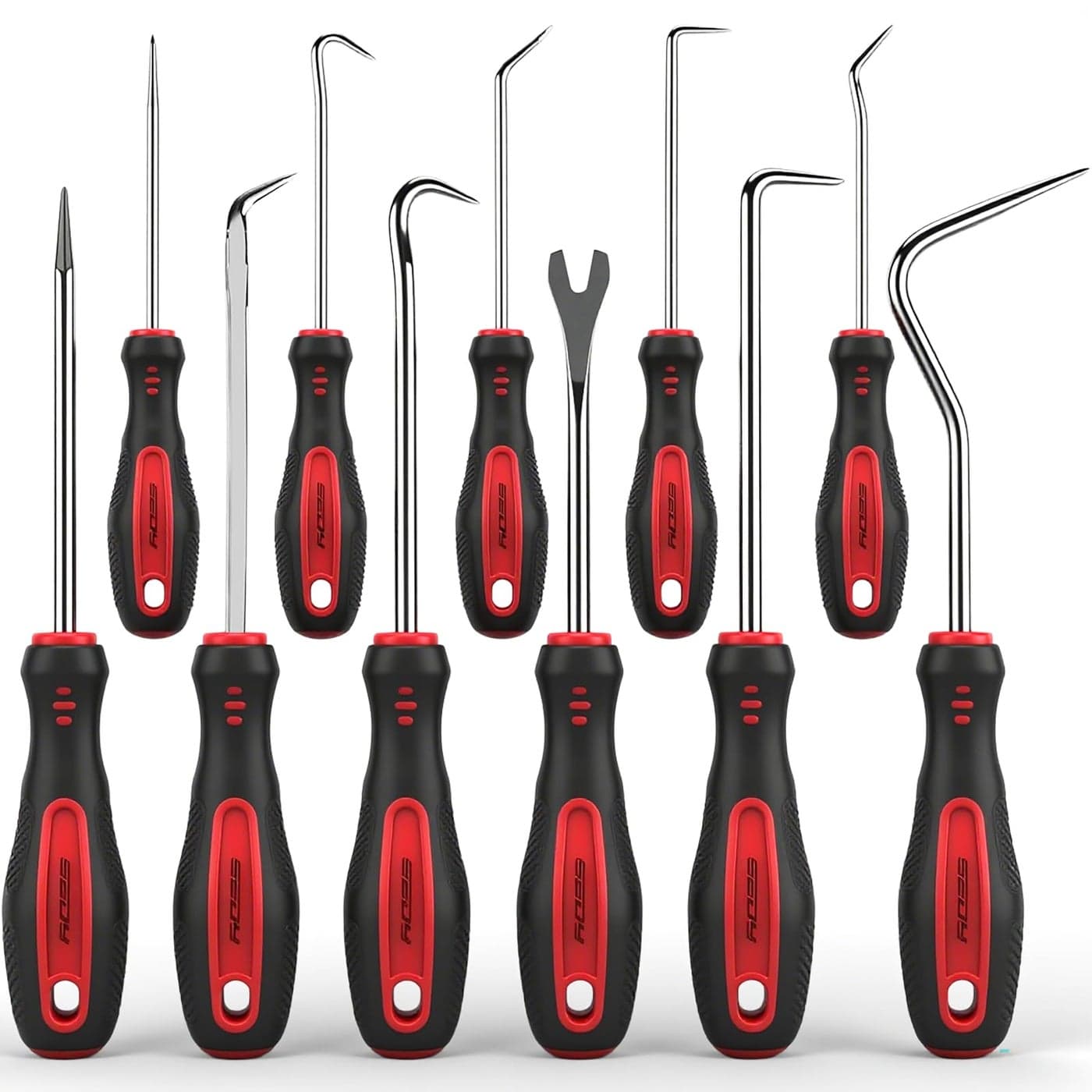 11Piece Large Hook and Pick Set with Clip Removal Tool Precision ORing Removal Kit for Automotive Mechanic and Electronic Maintenance Car Auto Oil Seal Mini Hooks