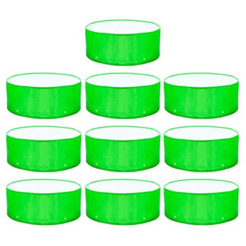 Casa De Amor Premium HDPE UV Protected 260 GSM Round Shaped Green Colour Plants Grow Bags Suitable for Terrace and Vegetable Gardening (Size 12x6 Inches, Pack of 10)