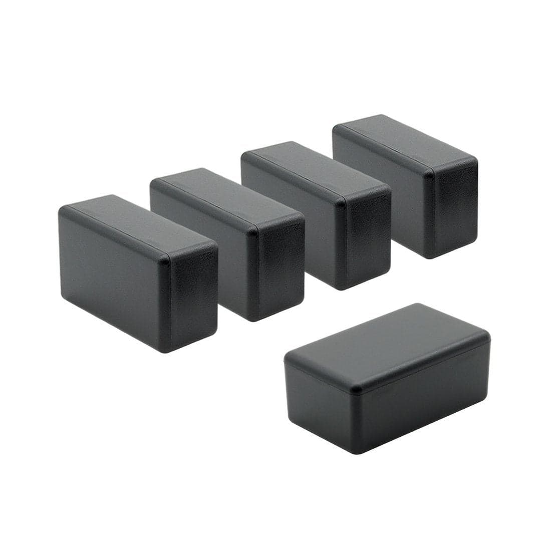 LeMotech 5Pcs ABS Plastic Electrical Project Case Power Junction Box Project Box Black 24 x 14 x 10 inch 61 x 36 x 25 mm