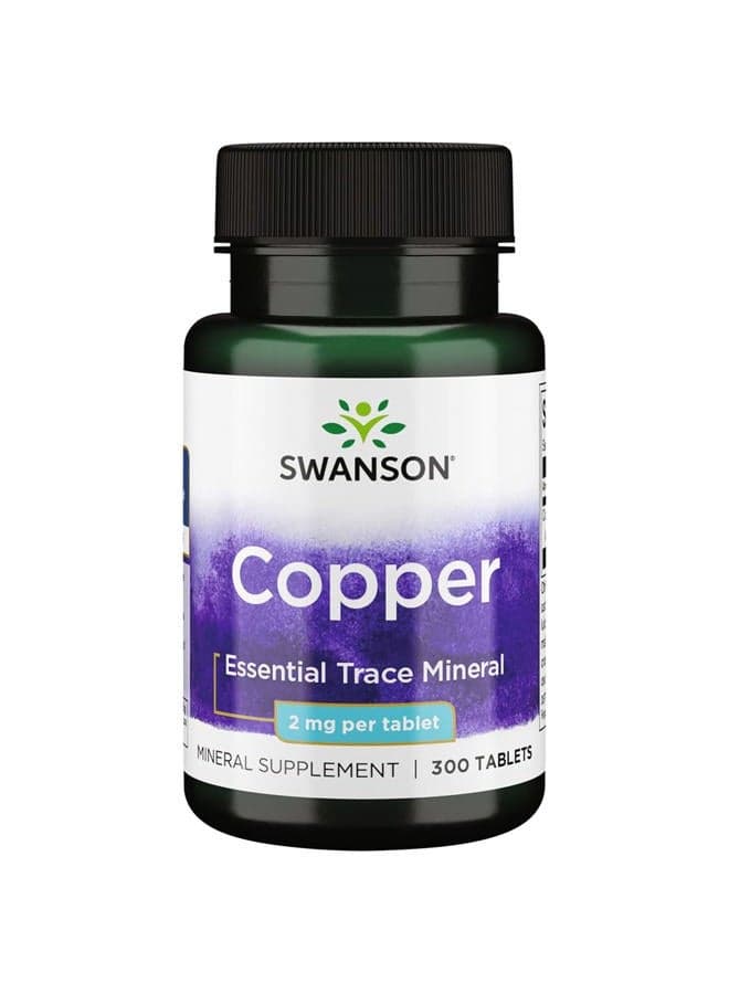 Copper Mineral Supplement - 2 mg (Copper Chelate) - Antioxidant, Immune System, and Cell Support - 300 Tablets