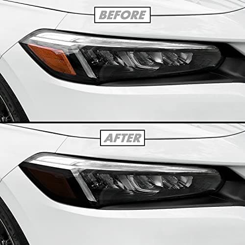 SlickMod PreCut Vinyl Smoke Tint for 20222023 Honda Civic Headlight 4 Headlight Sidemarker 20 Dark Smoke