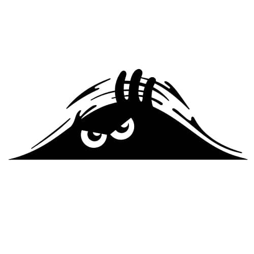 2 pcs Peeking Monster Sticker Funny Car Bumper Sticker Vinyl Decal Car Truck Laptop Funny Car Decal 75 inches Sticker for Car Bumper Motorbike Window Laptops Suitcase