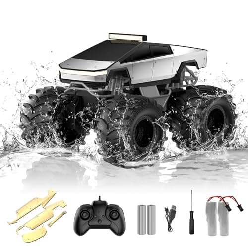 Amphibious Remote Control Car 118 Monster Truck Toys for Boys RC Cars 24 GHz Waterproof RC Trucks 4WD All Terrain OffRoad Pickup Kids Christmas Birthday Gifts Present Boys Girls Toys Ages 6