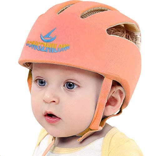 Huifen Adjustable Baby Head Protector Baby Helmets for Crawling Walking Lightweight Safety Baby Helmet Jumping Running Breathable Hat Infant Essentials Toddler Helmets 624 Months Orange