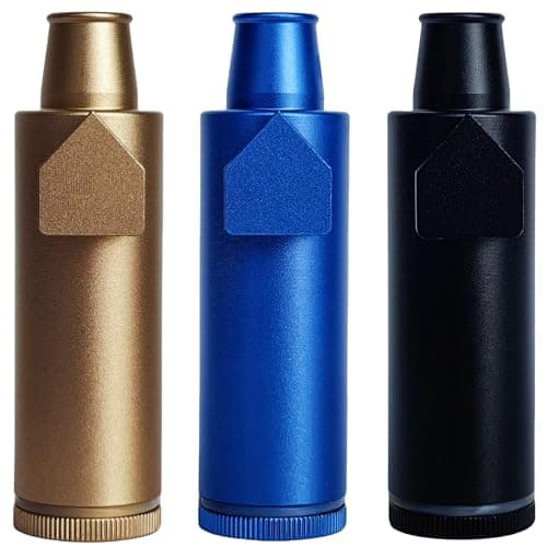 OMO High-capacity Metal Ieak-proof Bottle (3nd Generation Upgrade Version) (Black Blue Gold)Portable Pepper Shaker (3 pack)