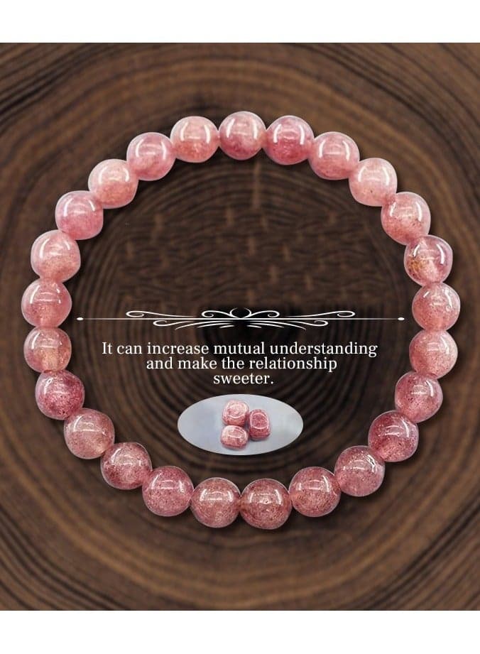 European and American style jewelry natural stone bead bracelet 8mm natural stone elastic bracelet