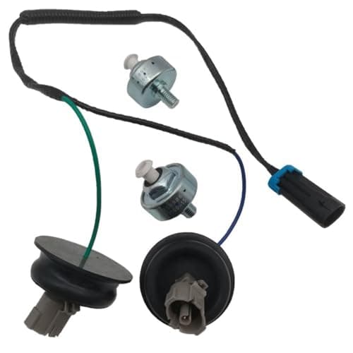 Canyoyi 12601822 12589867 Dual Knock Sensors with Wiring Harness Kit for Chevy Suburban Silverado Avalanche Tahoe GMC Sierra Yukon Cadillac Hummer More GM Vehicles 10456603 8104566030 12597415 24-081