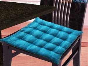Light Blue Allover Sequin Chair Pad (16"X16"/40cmx40cmLight Blue)
