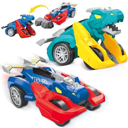 Dinosaur Monster Truck Toys for Ages 34 Collision Transforming Toys Cars Kids Toy 2 Pack Push and Go Vehicles for 3 4 5 6 Year Old Boys Girls Easter Christmas Birthday Gifts for Toddler Age 3