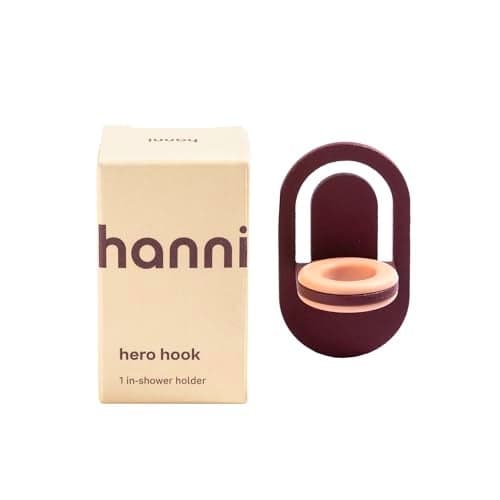 HANNI Hero Safety Razor Holder, Heavy Duty Storage Stand for Shaving Accessories, Bathroom or Shower Organizer for Men and Women, Burgundy Razor Storage