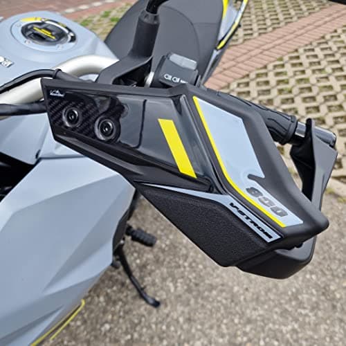 Resin Bike Motorcycle 3D Stickers Compatible with Suzuki V-Strom 800 DE 2023. Handguards Protections from Impact and Scratches. Resin Stickers - Made in Italy