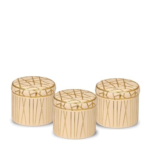 SELVEL Airtight Storage Containers | BPA-Free, Food-Grade, Unbreakable Polypropylene | Multipurpose for Kitchen & Pantry | Space-Saving & Durable – Set of 3 (450ML Each) (Timeless Ivory)