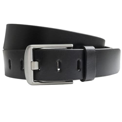 Nickel Smart Black Wide Pin Belt II - 34"