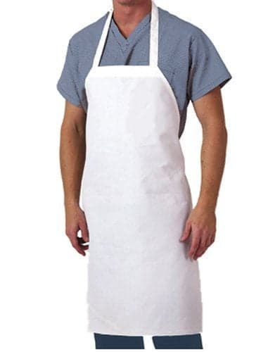 INDIAN DECOR 71629 Classic 28Inch by 35Inch Cotton Kitchen Apron White 2