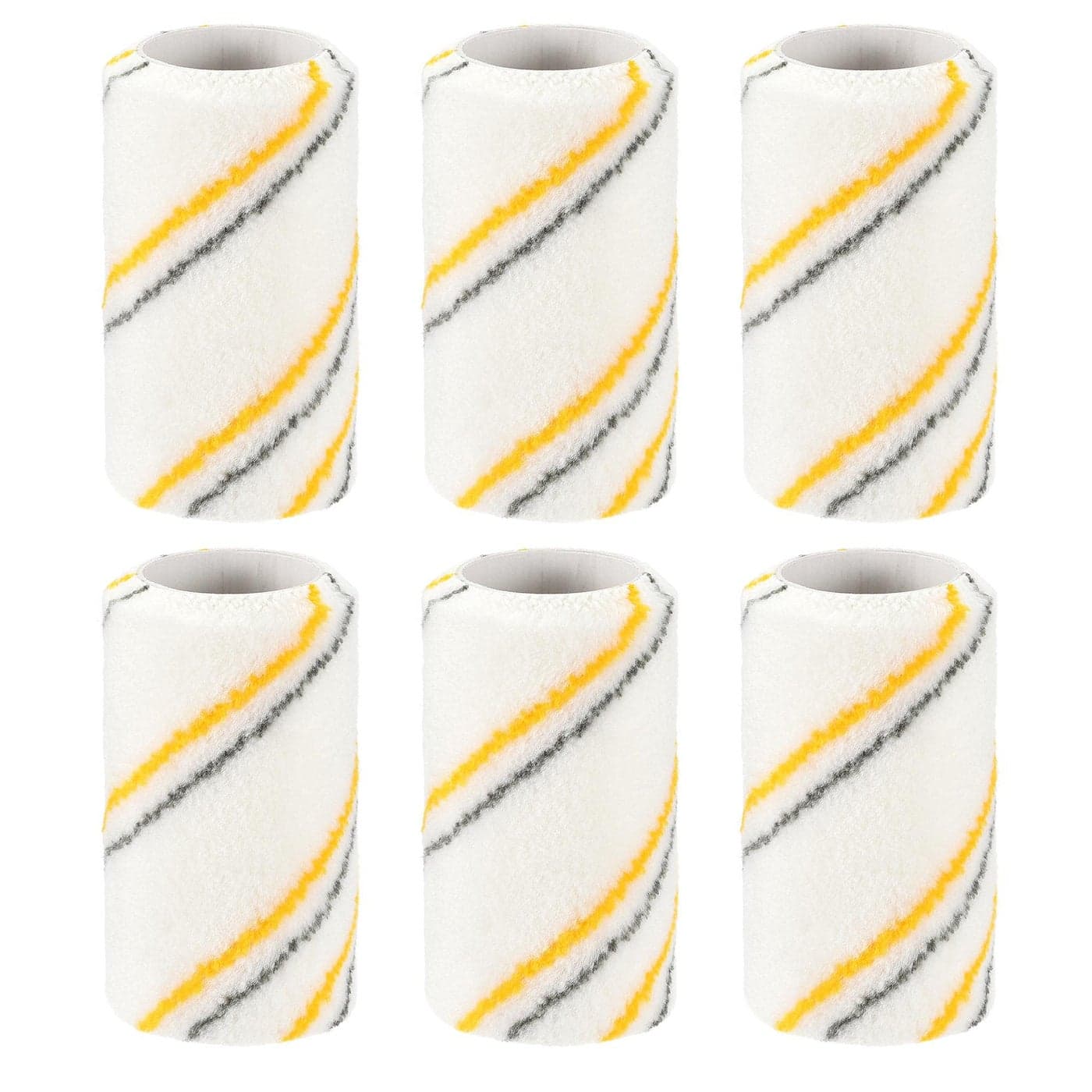 uxcell Paint Roller Cover 4 Inch x 14 Nap Mini Acrylic Fibers Brush for Household Wall Painting Treatment 6Pcs