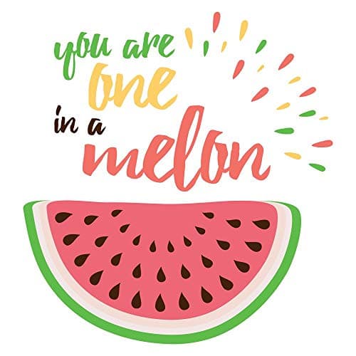 5 Ace you are one in a melon Wall Sticker Poster|size:12x18 inch|Multicolor
