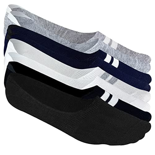 HEELIUM Men Bamboo No Show Socks| Odour Free & Breathable | 3X Softer Than Cotton Socks | Low Cut | Size (UK 6-10), Assorted