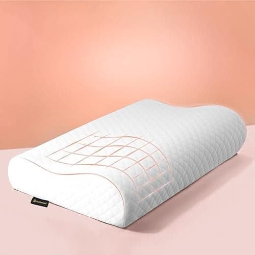 betterhood PosturePro Premium Cervical Pillow for Neck Pain and Shoulder Pain, Memory Foam Pillow, Cervical Pillow for Spondylitis Neck, Contour Pillow for Neck Pain Sleeping (Small Size, White)